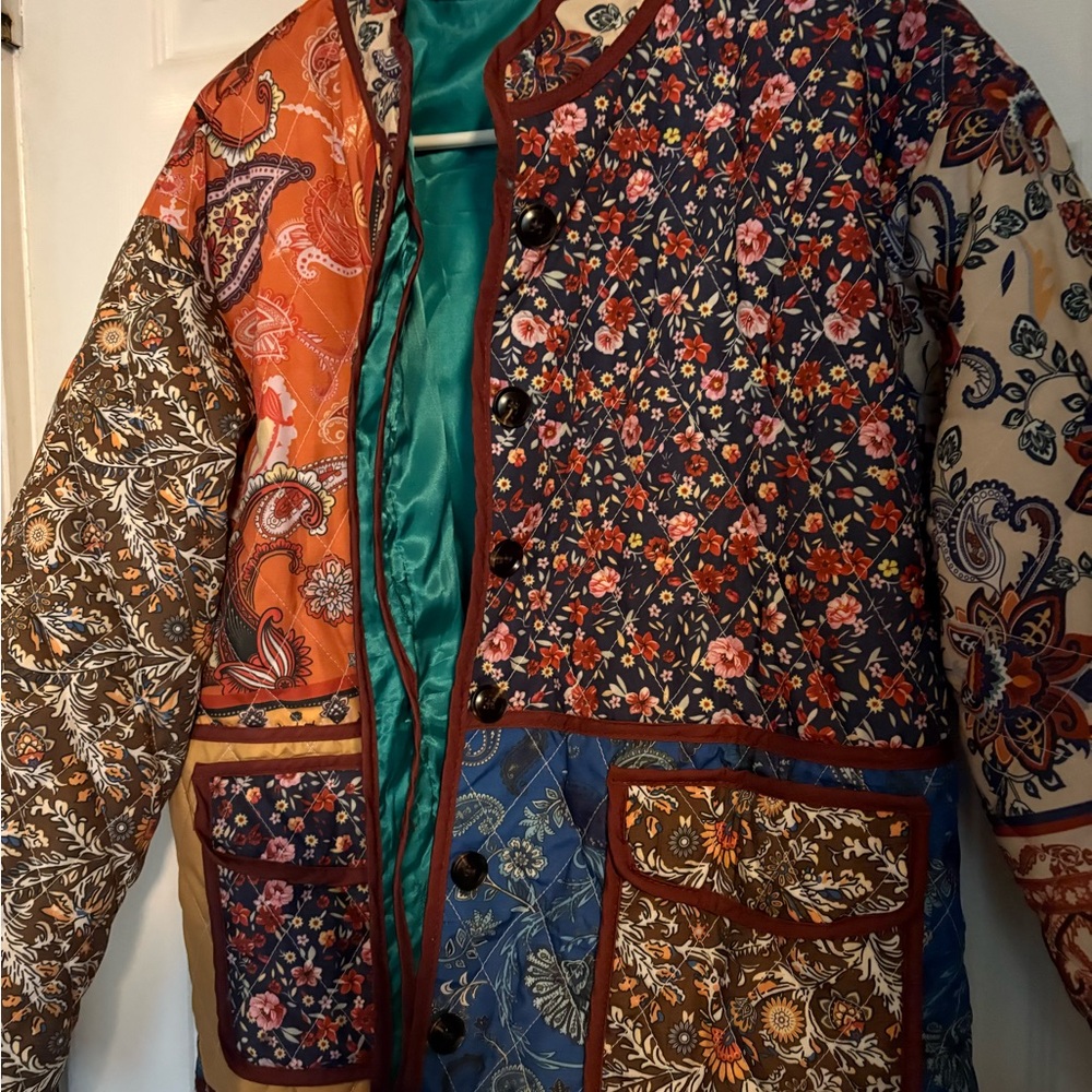 Floral Patchwork Quilted Jacket - Picture 3 of 5